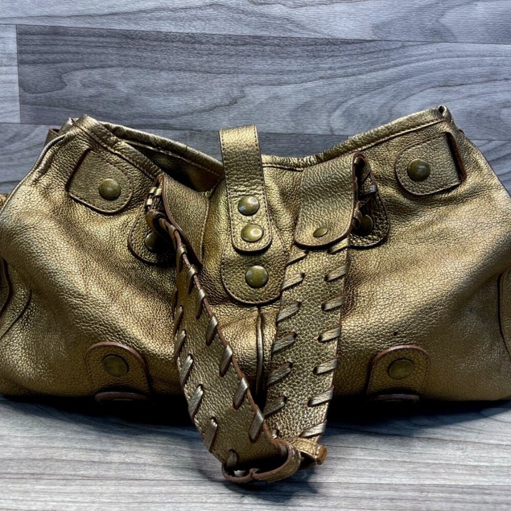 CHLOÉ Silverado Handbag – Metallic Gold